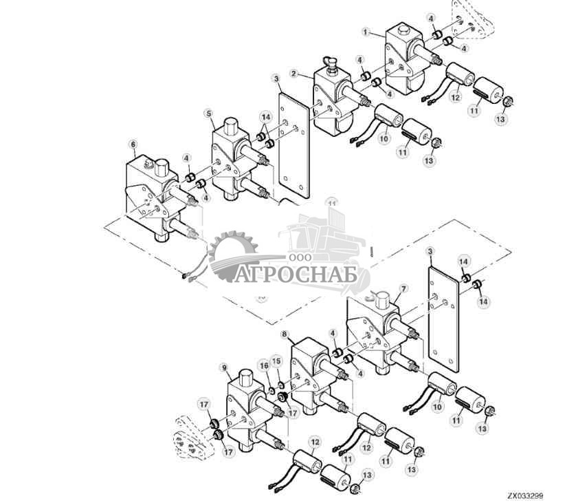 HYDRAULIC VALVE ASSEMBLY, RIGHT SIDE 
